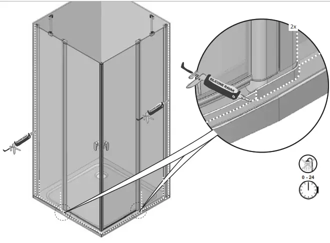 RAVAK CRV2-100 Shower Cabin - 21
