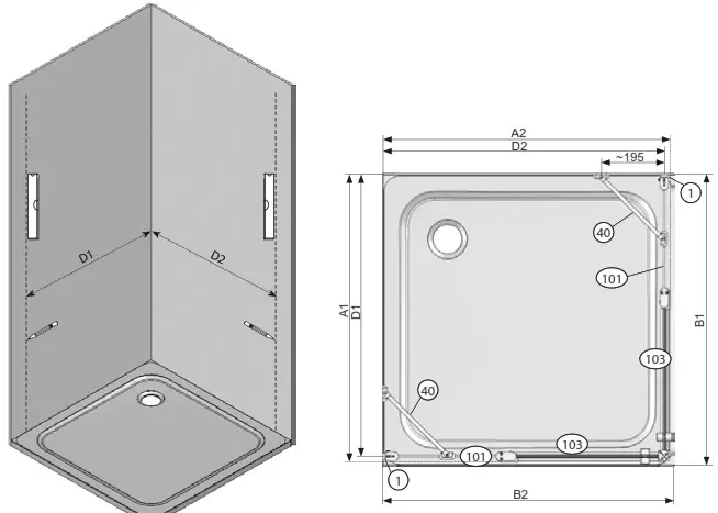 RAVAK CRV2-100 Shower Cabin - 4
