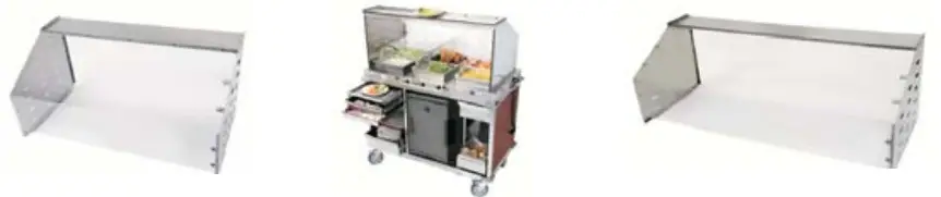 Cadco CBC HHH LST 4 Stainless Steel MobileServ 3 Bay Mobile Hot Buffet Cart - Fig 8