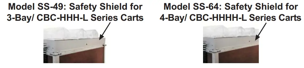 Cadco CBC HHH LST 4 Stainless Steel MobileServ 3 Bay Mobile Hot Buffet Cart - Fig 9