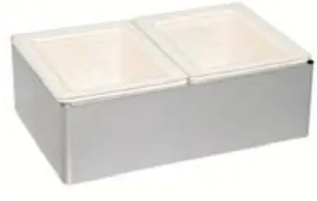 Cadco CBC HHH LST 4 Stainless Steel MobileServ 3 Bay Mobile Hot Buffet Cart -holder kide