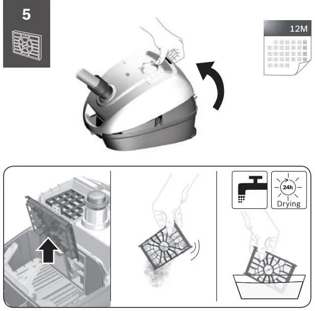Cleaning instruction