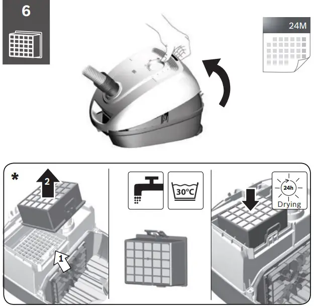 Cleaning instruction