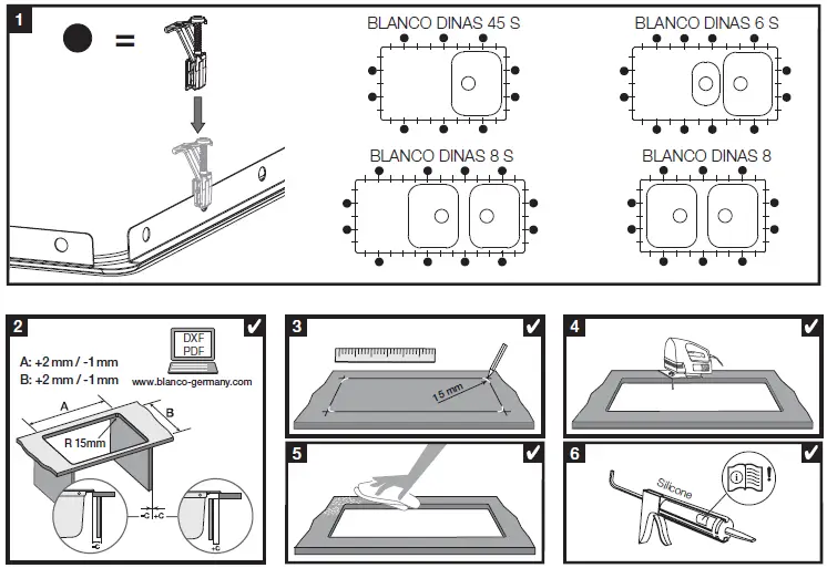 BLANCO DINAS XL 6 S Stainless Steel Brushed Finish-4