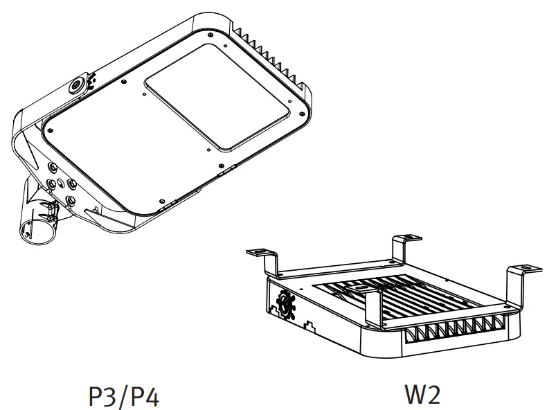 Schreder P3 Pole Mount Fixation Ceiling Fixation