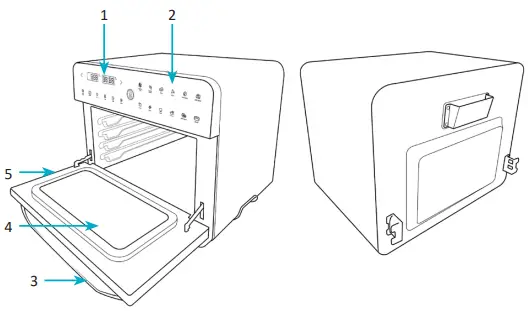 arendo 305526 Multi-Function Mini Oven-FIG2