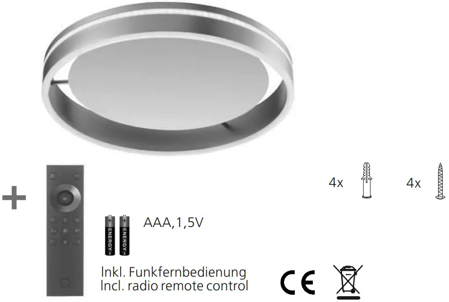 Paul Neuhaus 8414 55 Q VITO Ceiling Light LED - Figure 1