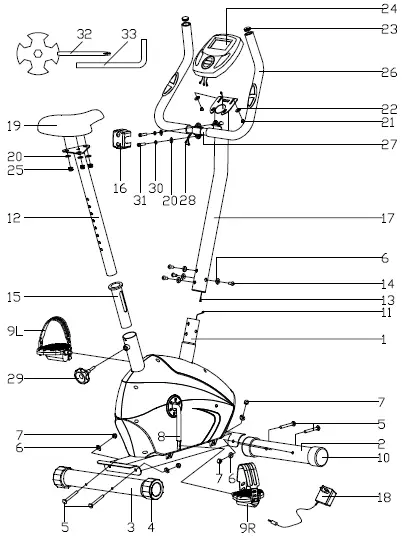 ROZETKA-K8501P-Upright-Bike-02
