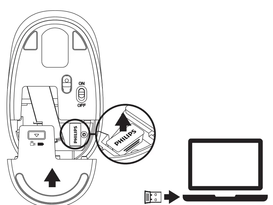 PHILIPS-SPT6307-Wireless-Keyboard-mouse-Combo-8