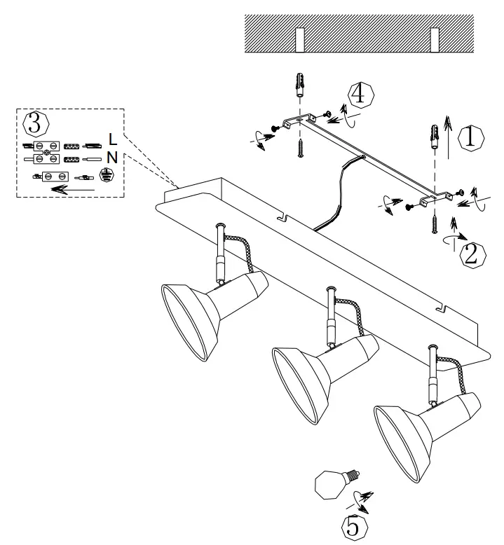 TRIO LIGHTING E14 Spotlight Different Colors - fig