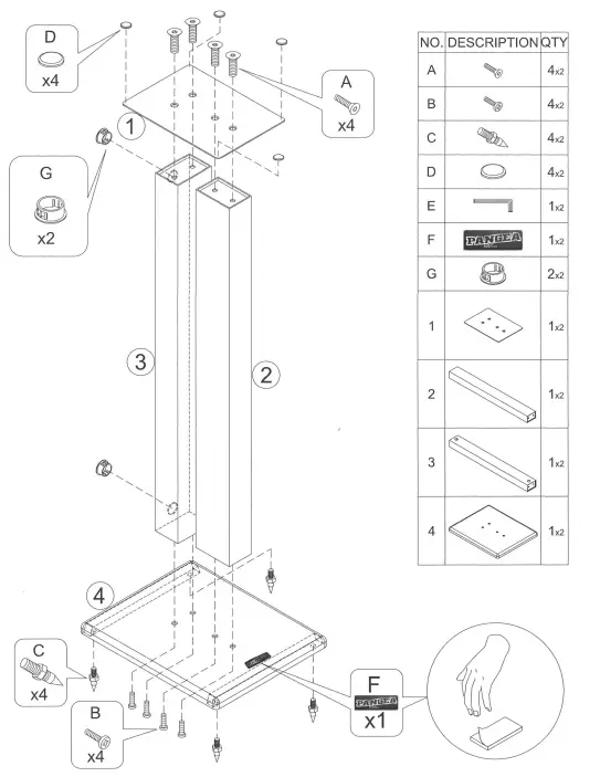 PANGEA-AUDIO-DS-200-Series-Speaker-Stands-fig-1