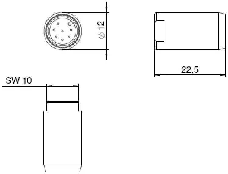 CONDUCTIX wampfler Enable Plug for Interface M12 - Figure 2