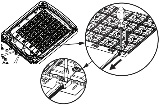 VIZULO Stork Little Brother Finless LED Street Luminaire B04