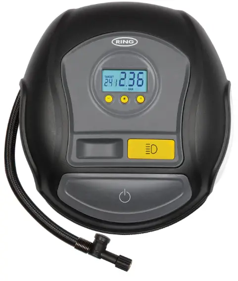 RING RTC600 Digital Tyre Inflator with Auto Stop and LED Light