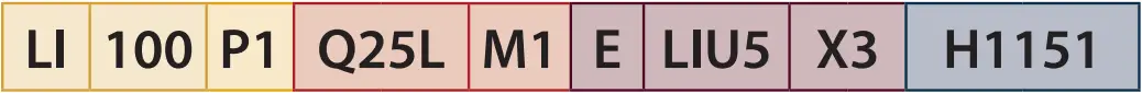 LI-Q25L…E - Product identification 1