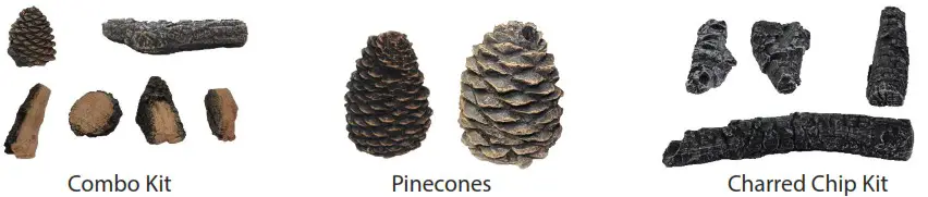 Hargrove EFCG22N1E Vent Free Gas Logs - Accessory Options