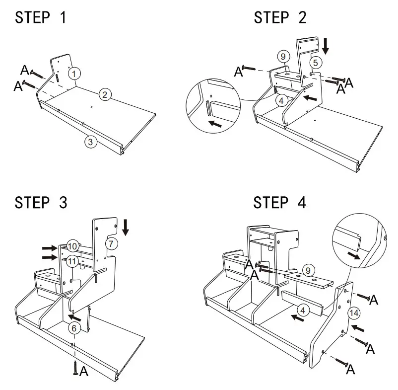 anko Wooden Ice-Cream Shop Instruction - Step 1