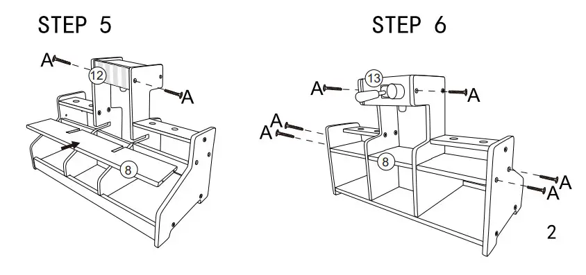 anko Wooden Ice-Cream Shop Instruction - Step 5
