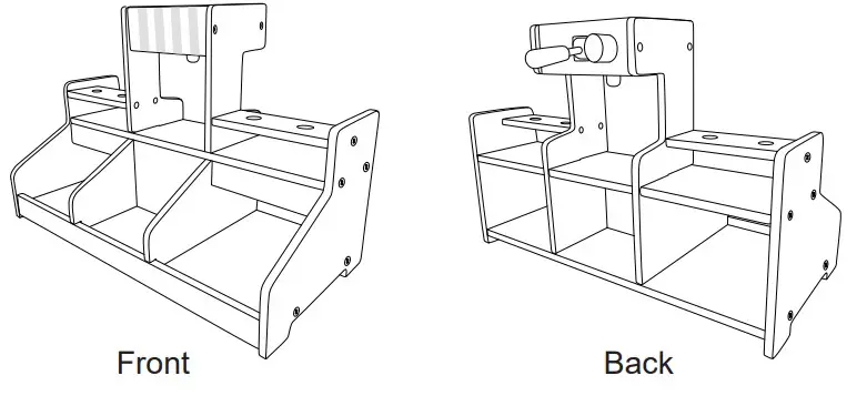 anko Wooden Ice-Cream Shop Instruction - front