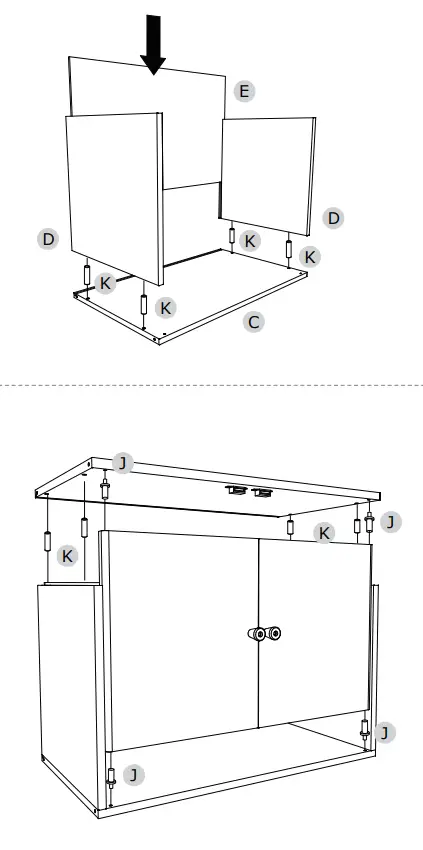 COSTWAY JV10332NA Bamboo Storage Cabinet - fig 3