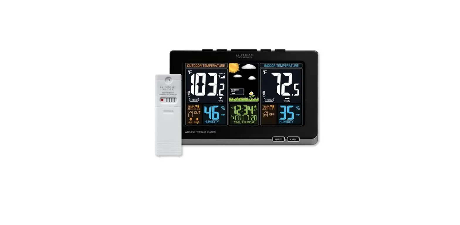 La Crosse Technology 308-1414b Wireless Atomic Digital Color Forecast Station User Guide