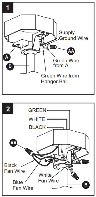 Harbor Breeze L0982 CORB Twin Breeze II Indoor Outdoor Ceiling Fan - fig 12