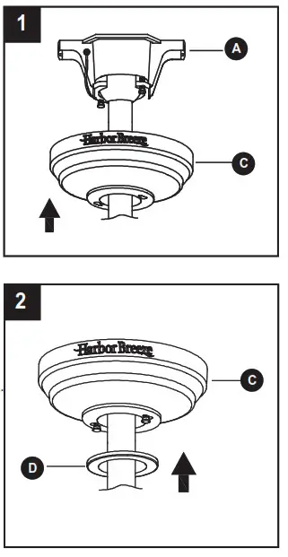 Harbor Breeze L0982 CORB Twin Breeze II Indoor Outdoor Ceiling Fan - fig17