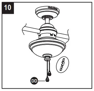 Harbor Breeze L0982 CORB Twin Breeze II Indoor Outdoor Ceiling Fan - fig27