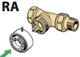 POPP POPE010101 Radiator Valve with Temperature Sensor -T1