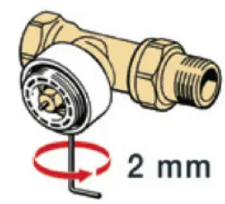 POPP POPE010101 Radiator Valve with Temperature Sensor -T3