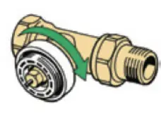 POPP POPE010101 Radiator Valve with Temperature Sensor -T4