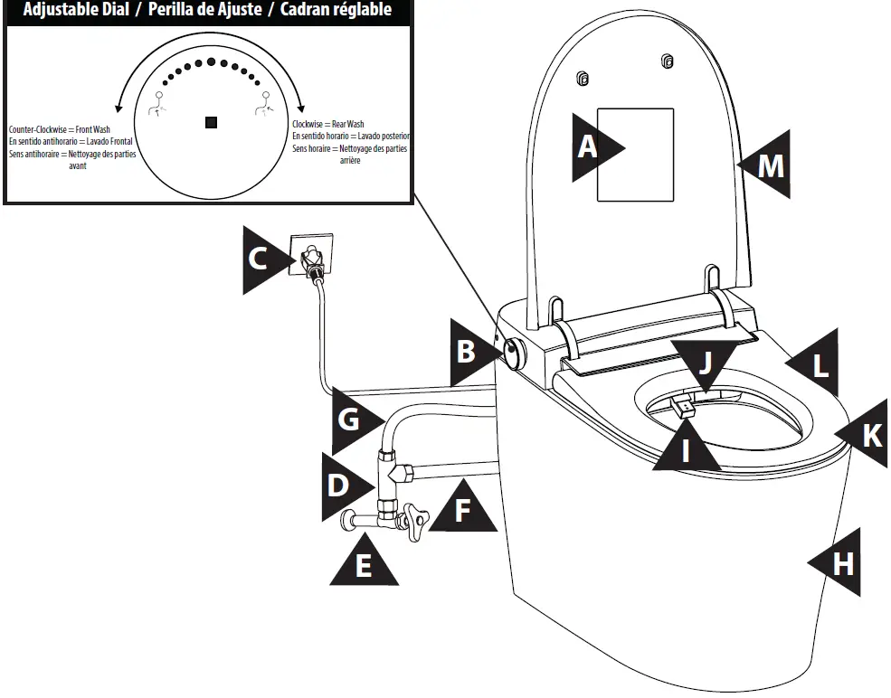 MOEN ET900 2-Series eToilet with Built-In Bidet Seat 18
