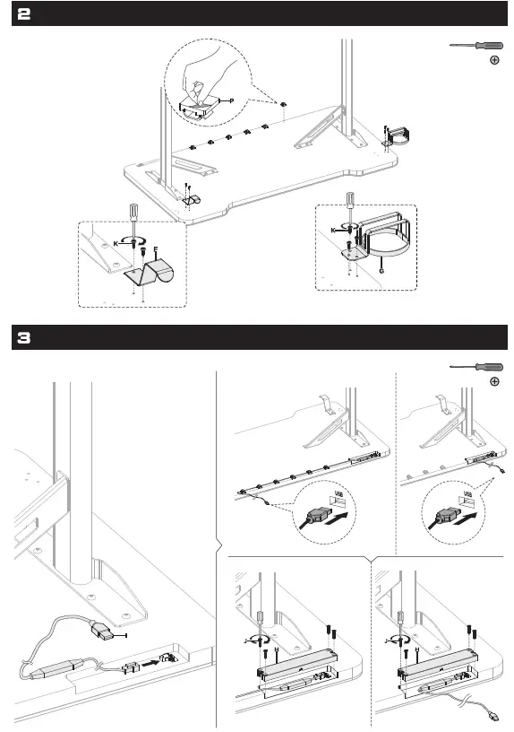 RAPTURE RPT-GDTGL310B Gaming Desk AURORA 310 3