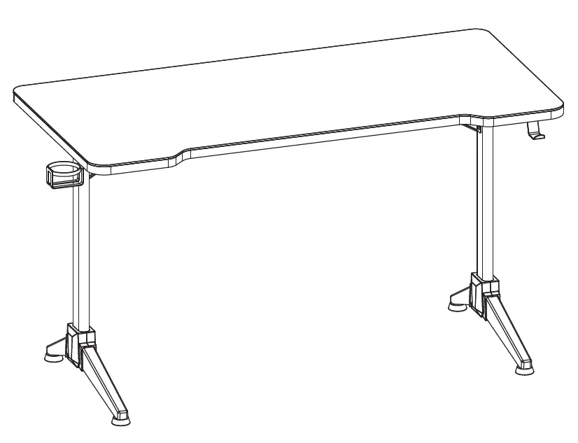 RAPTURE RPT-GDTGL310B Gaming Desk AURORA 310