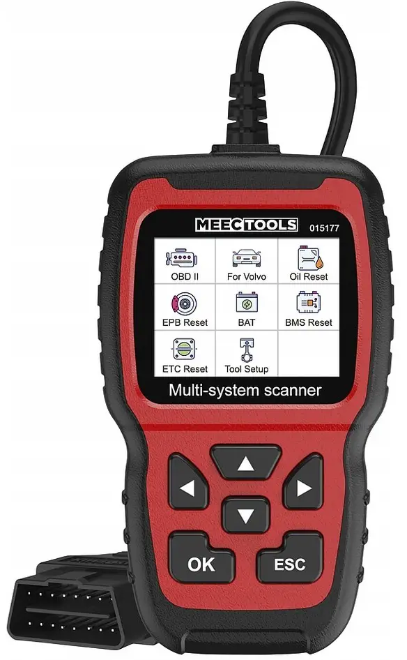 MEEC TOOLS 015177 OBD-II-Volvo Fault Code Reader Instruction