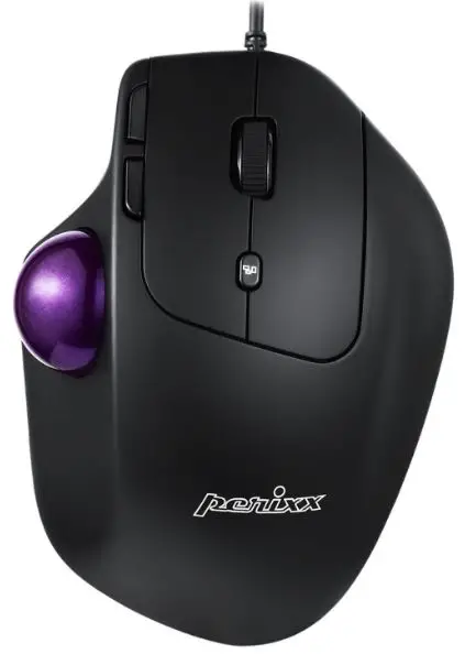 perixx-PERIMICE-520-Wired-Ergonomic-Vertical-Trackball-Mouse
