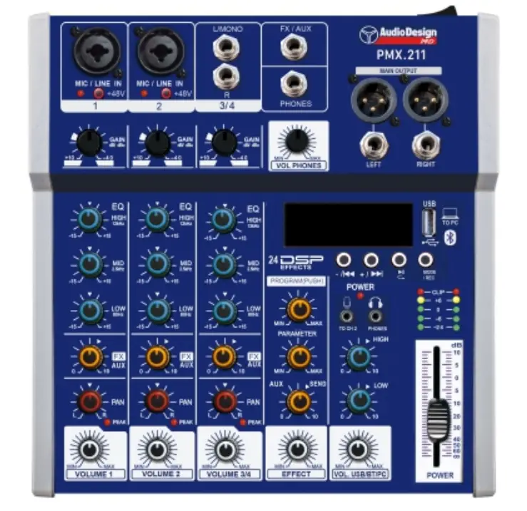 AudioDesign PMX.211 Professional Mixer Audio