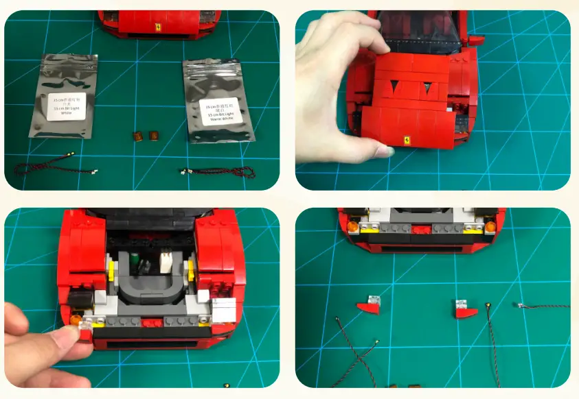 GAME OF BRICKS 10248 Light Kit for Ferrari F40-fig1