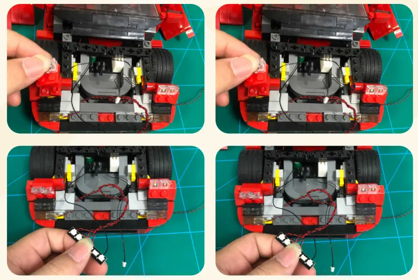GAME OF BRICKS 10248 Light Kit for Ferrari F40-fig10