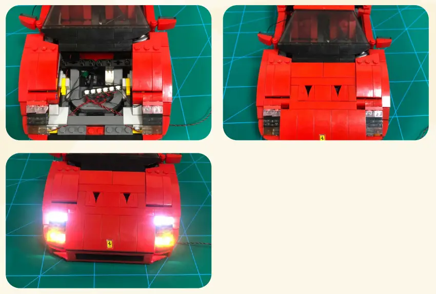 GAME OF BRICKS 10248 Light Kit for Ferrari F40-fig12
