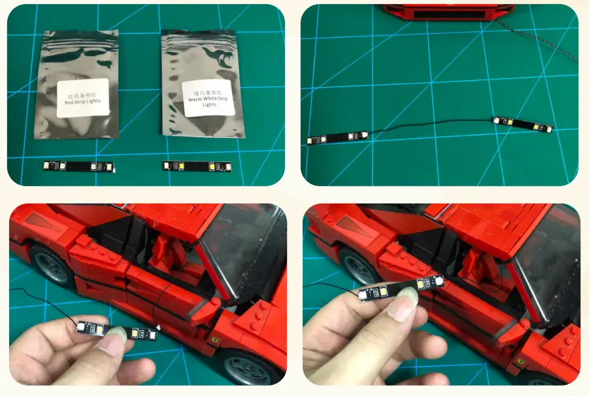 GAME OF BRICKS 10248 Light Kit for Ferrari F40-fig13