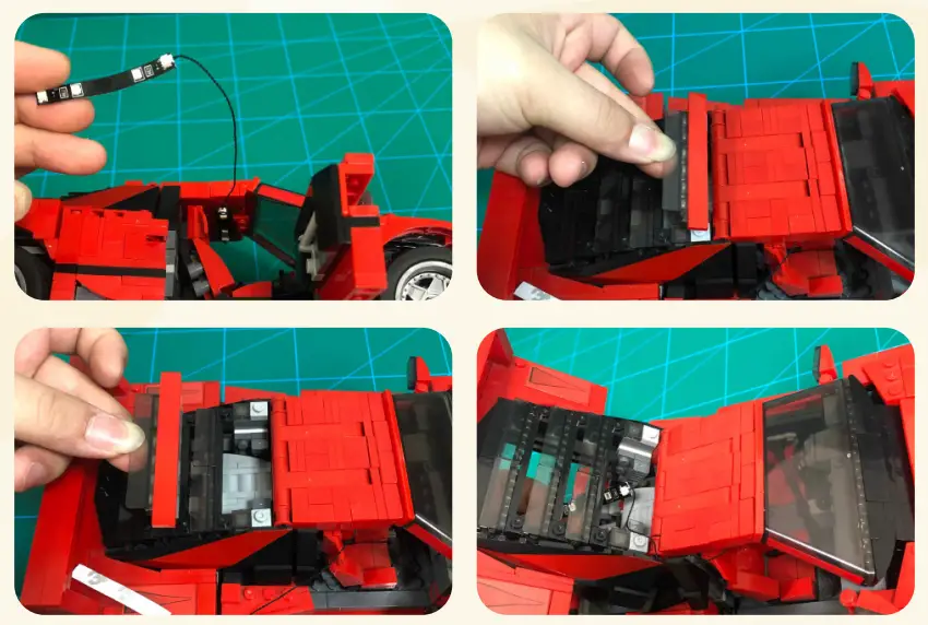 GAME OF BRICKS 10248 Light Kit for Ferrari F40-fig14