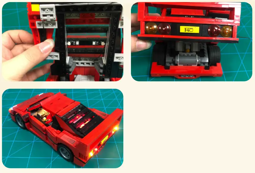 GAME OF BRICKS 10248 Light Kit for Ferrari F40-fig18