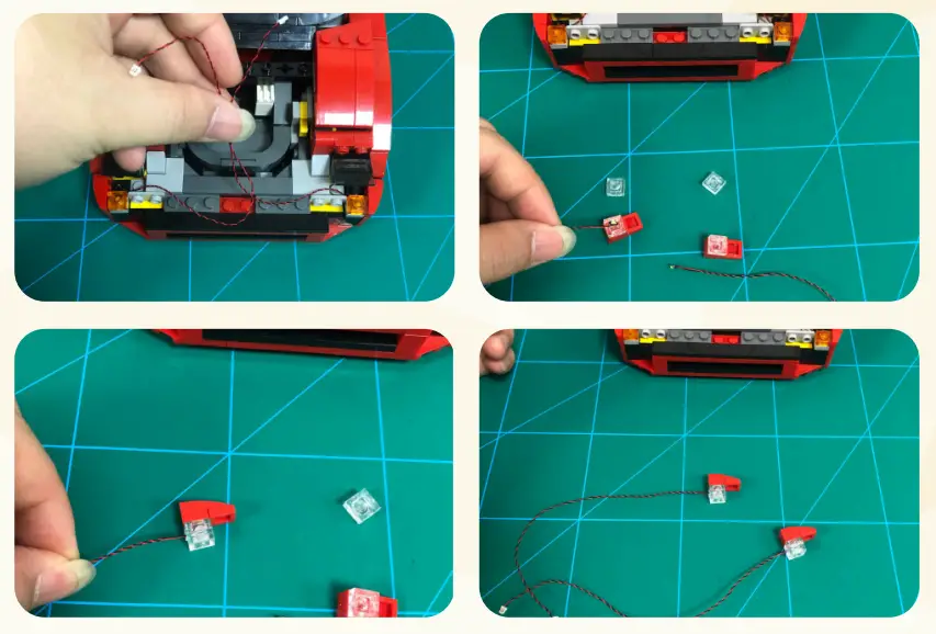 GAME OF BRICKS 10248 Light Kit for Ferrari F40-fig3