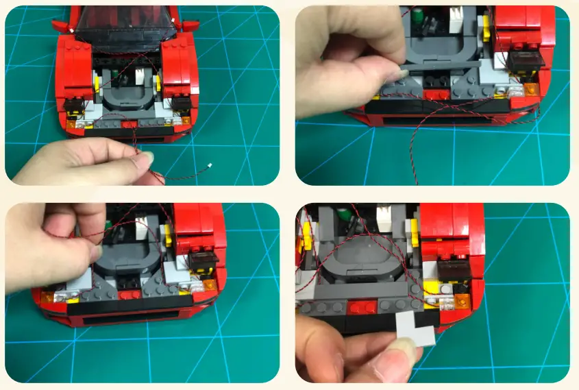 GAME OF BRICKS 10248 Light Kit for Ferrari F40-fig4