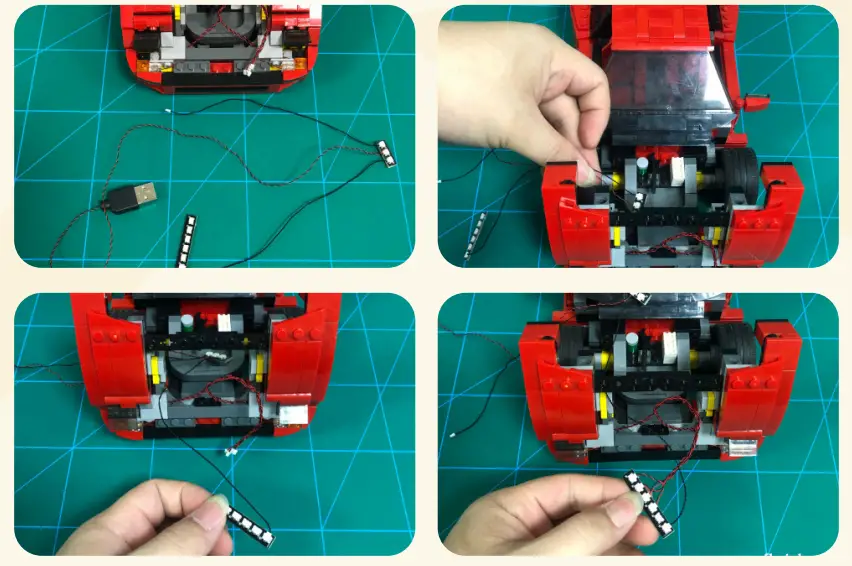 GAME OF BRICKS 10248 Light Kit for Ferrari F40-fig6