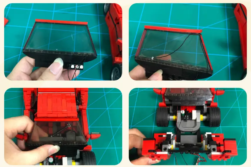 GAME OF BRICKS 10248 Light Kit for Ferrari F40-fig8