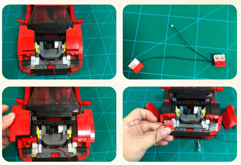 GAME OF BRICKS 10248 Light Kit for Ferrari F40-fig9