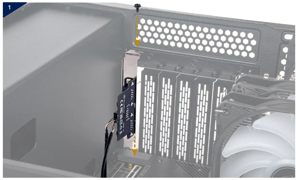 SILVERSTONE ECD01 Internal USB 2.0 to Dual RS232 Port Adapte 1