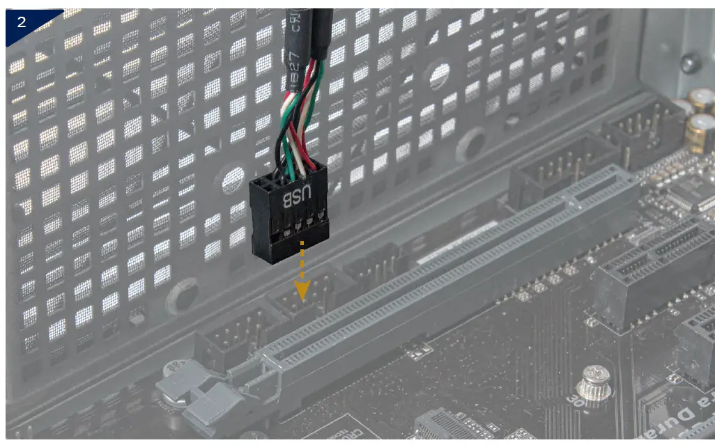 SILVERSTONE ECD01 Internal USB 2.0 to Dual RS232 Port Adapte 2